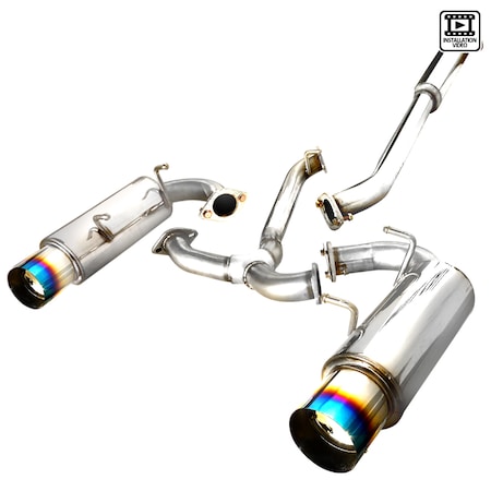 Spec-D Tuning 12 Scion Frs Catback Exhaust Dual Burnt Tip MFCAT2-FRS12T-SD